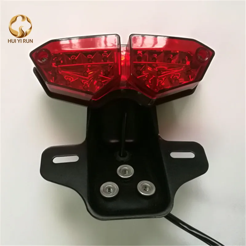 NEW LED Motorcycle Taillight & Metal  BRKT  Dirt Bike fit for  CG125 CG150