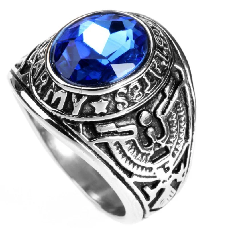 Casting titanium steel ring The memorial Ring United States Army Ring