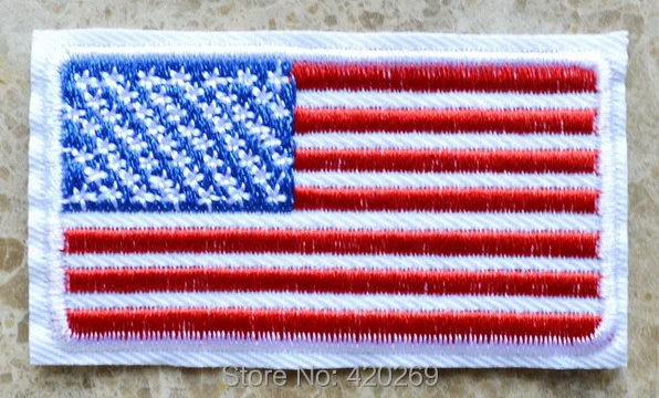 

HOT SALE! ~ Patriot Nation Flag United States USA Iron On Patches, sew on patch,Appliques, Made of Cloth,100% Guaranteed Quality