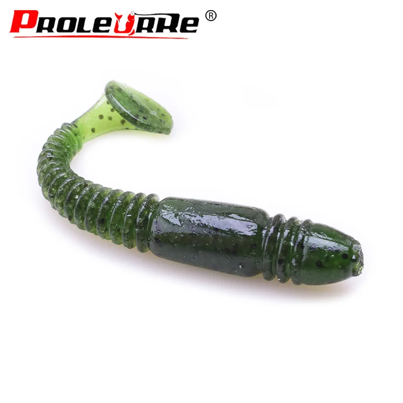 5pcs/lot 7.5cm 3.2g soft lure jig wobbler shrimp smell Contain salt silicone spiral worm fishing lures bass fishing tackle