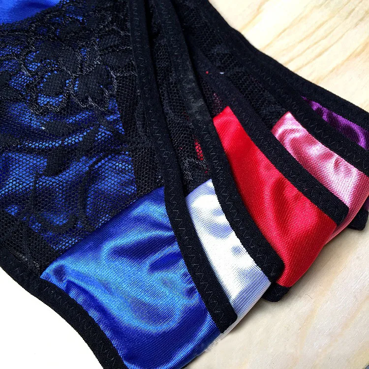 2017 Sexy Sissy Men Underwear Lace Panties Men\'s Thong Breathable Exotic Cuecas G String Male Penis Jockstrap Gay Underwear