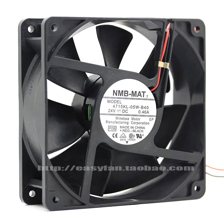 

NEW NMB-MAT NMB 4715KL-05W-B40 12038 12CM 24V0.46A double ball bearing frequency cooling fan