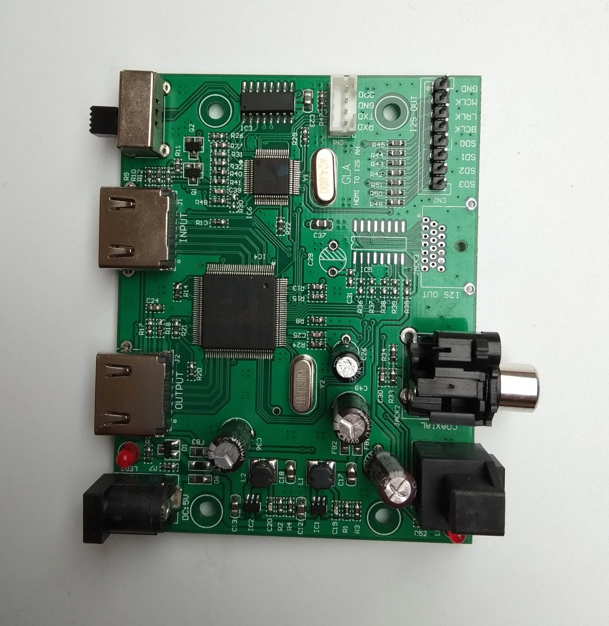 

HDMI Separation and Extraction of Audio 7.1 Channel I2S/DSD/HBR/Fiber/Coaxial (HDMI to I2S/IIS)