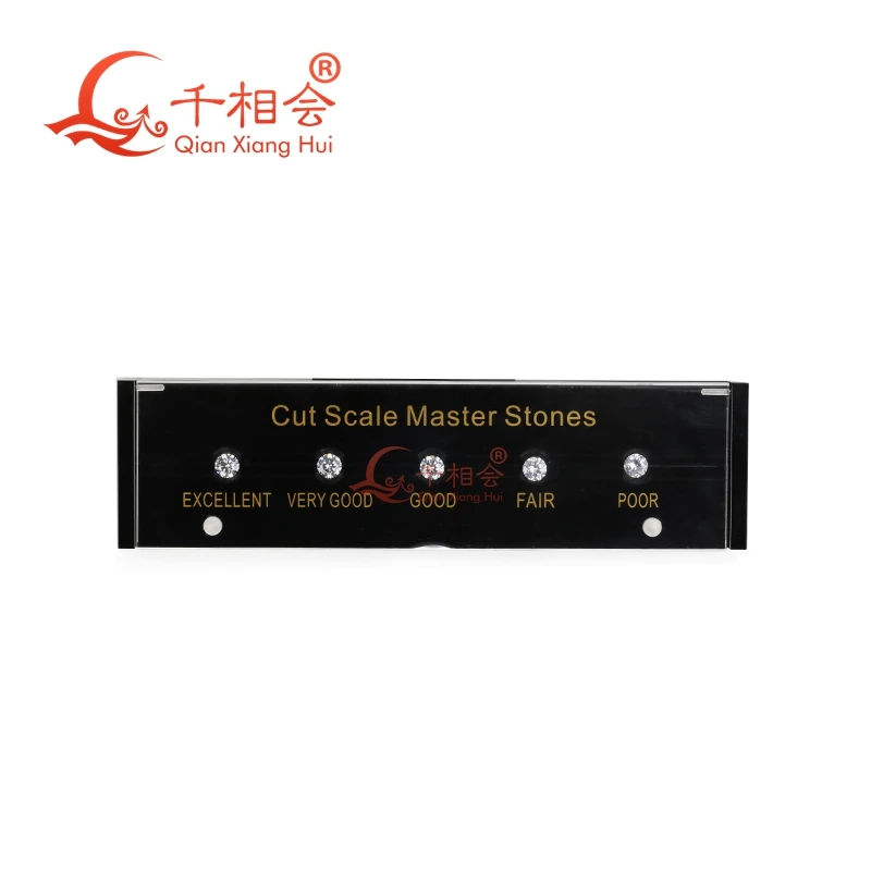 4C Diamond standard Carat weight Color Clarity Cut Scale CZ Master Stone round shape laser cubic zirconia stone tester tools