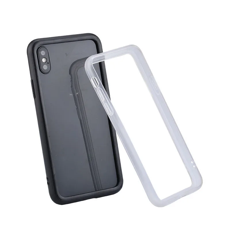 Silm silicone Bumper Case for iPhone 6 6S 7 8 Plus Protector Soft Frame For iPhone X XR Xs Max shockproof Bumper Fundas Capa