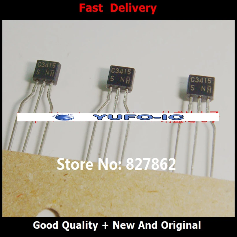 

Free Shipping 100% New And Original low-power 2SC3415 C3415 TO92