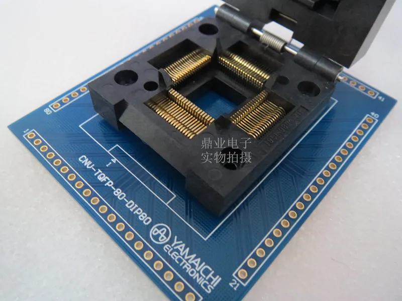 

MQFP80 TQFP80 QFP80 Burn-in Socket gold plating IC testing seat Test Socket test bench