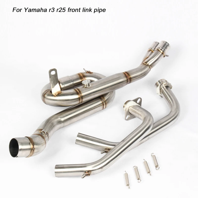 51mm Front Connecting Pipe Link Stainless Steel Silencer SystemDelete Replace Original Lossless Modified For Yamaha R25 R3