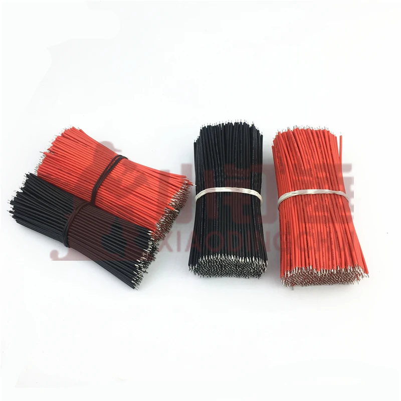 100pcs 1007 24# 80MM long environmental protection wire double-head tinned electronic wire connecting line