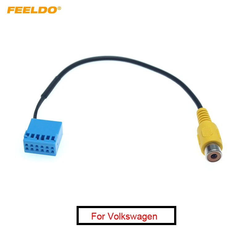 

FEELDO 10Pcs Car Radio Reverse Rear Camera Video Plug Converter Cable Adapter For Volkswagen Golf 7/Jetta 5/6/Passat B6/Tiguan