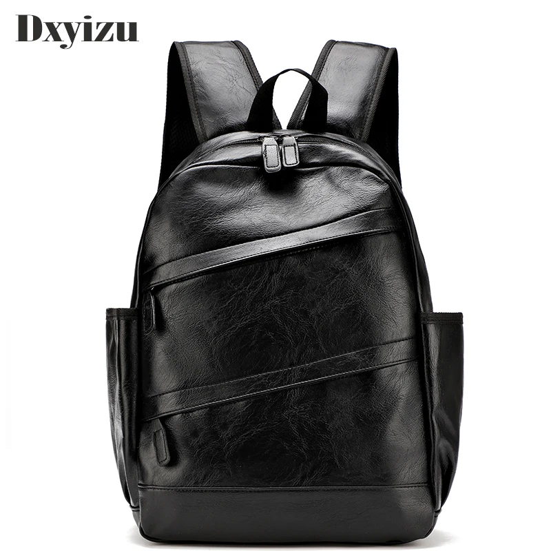 Solid School Backpack Waterproof Casual Leisure Backpack For Laptop Men Travel Teenage Backpack Bag Male Bagpack Mochila