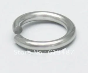 

Wholesale Jewelry Findings 500pcs Strong 316L Stainless Steel Jump Ring 8x1mm FREE SHIPPING