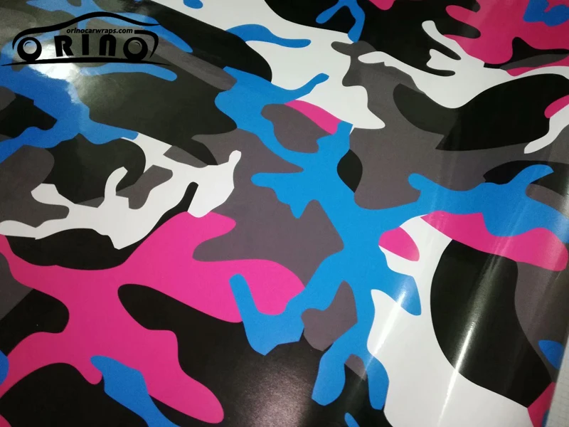 Snow Red Black Blue Camouflage Vinyl Car Wrap Film Camo Car Sticker Truck Boat Wrap Foil Air Bubble Free ORINO WRAPS