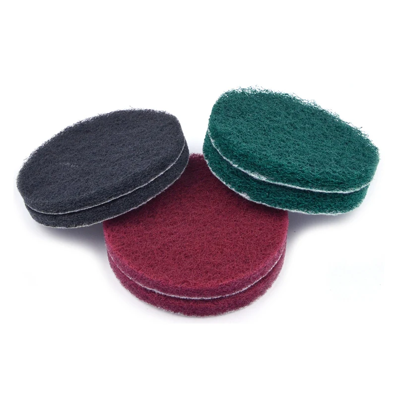POLIWELL 6 CÁI 100mm Đa Năng Thông Tắc Đường Ống Lưng Công Nghiệp Cọ Rửa Miếng Lót Dày Vòng Nylon Vải để Vệ Sinh Dụng Cụ Mài