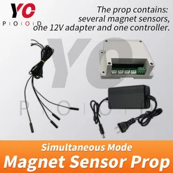 Magnet sensor simultaneous version Escape Room Prop four magnet Same time to release YOPOOD Takagism game puzzles open magnetic