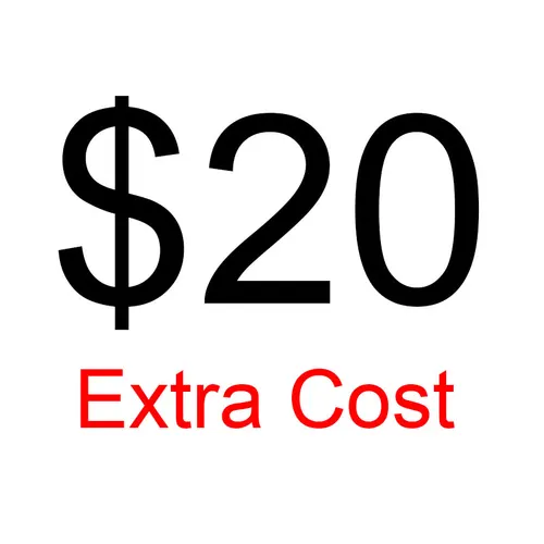 Tarifas de pedido suplementarias de 20 USD para pedidos de gafas personalizadas, lentes graduadas y accesorios para gafas