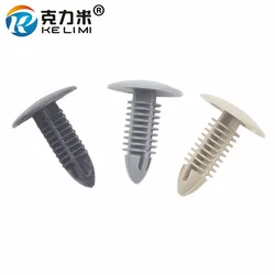 KE LI MI 50Pcs Auto Car Trunk Cover Shield Plastic Rivet Retainer Push in 6x6.7mm Hole Retaining Clip Fastener Trim Panel