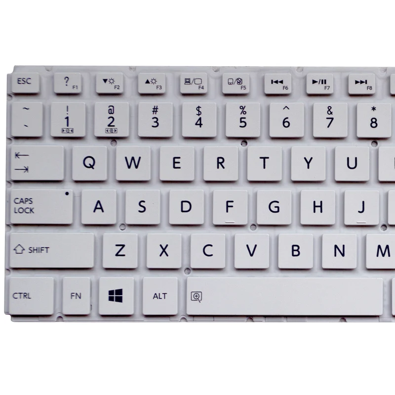 GZEELE NEW for Toshiba Satellite P50D-C S50-B S55-B English Keyboard White US version