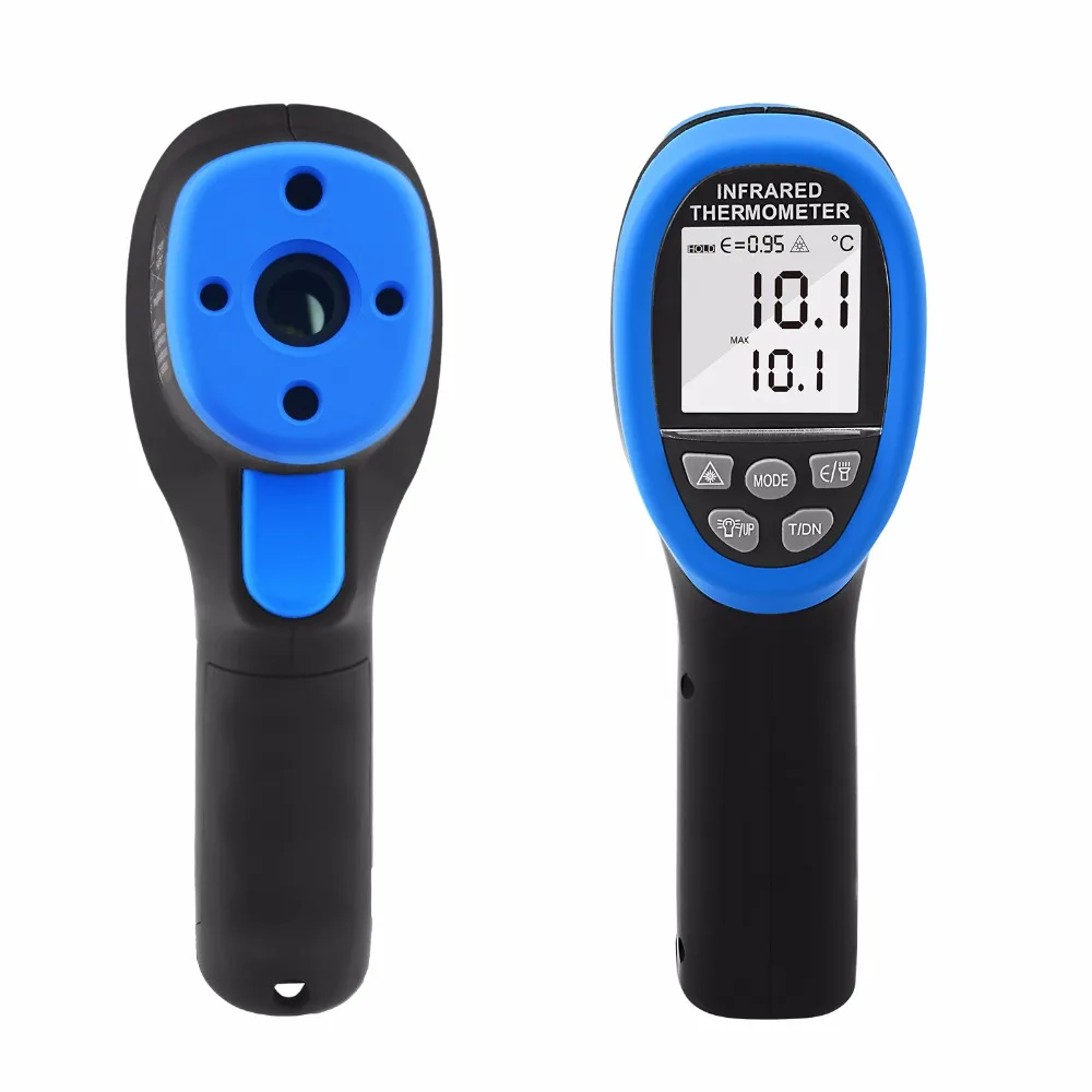 HoldPeak HP-1500 Digital Infrared Thermometer -50~1500 Degree Temperature Measuring 30:1 DS LCD Pyrometer Temperature Gun