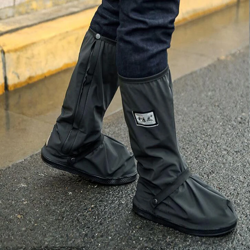 Motorcycle Cycling Rain Waterproof Bike Shoes Covers Bicycle Thicker Silicone Nonslip Boots Overshoes Rainproof Boot Reusable