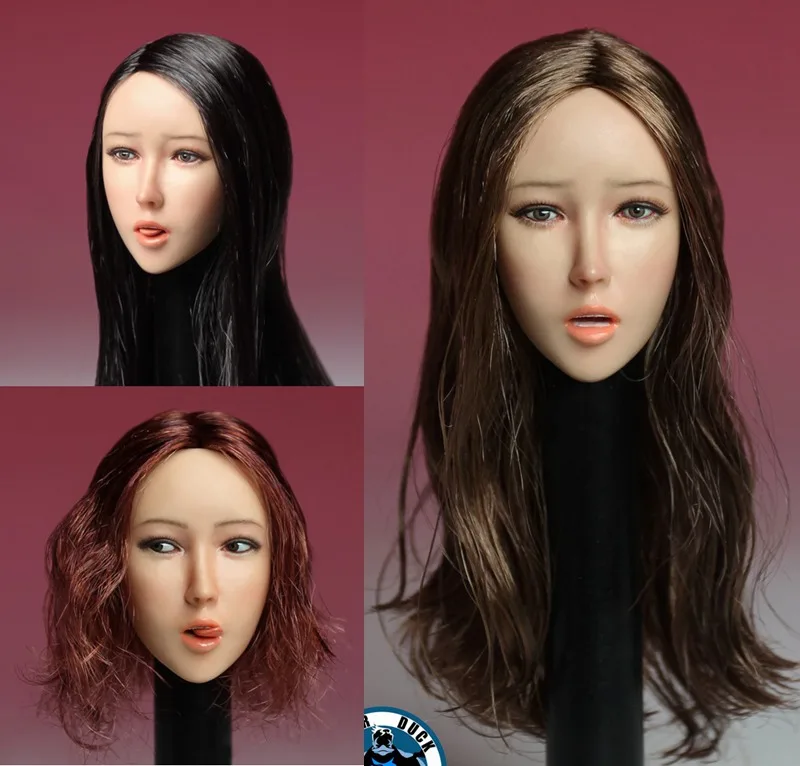 1/6 scale figure accessories Asian beauty girl tongue out Head Sculpt for 12in action figure doll.not include body and clothes