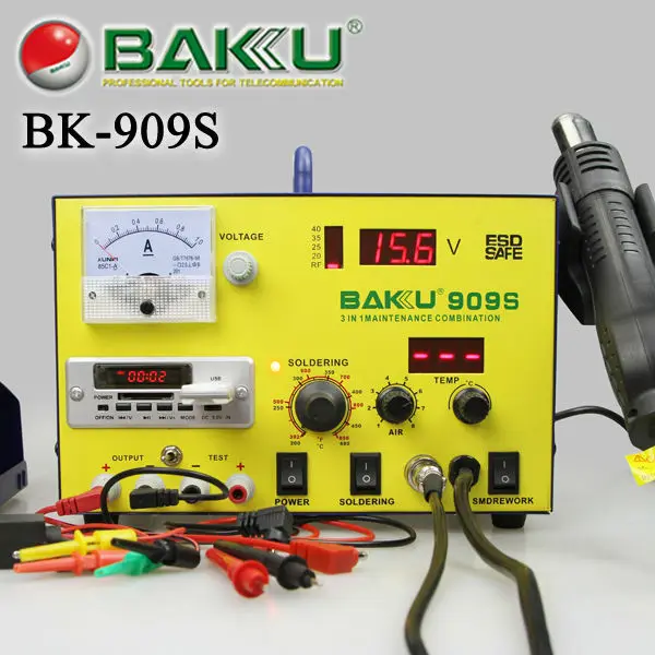 700W BAKU BK-909S SMD hot air desolder station power supply 3 in 1 machine with USB connector Video Streaming Service