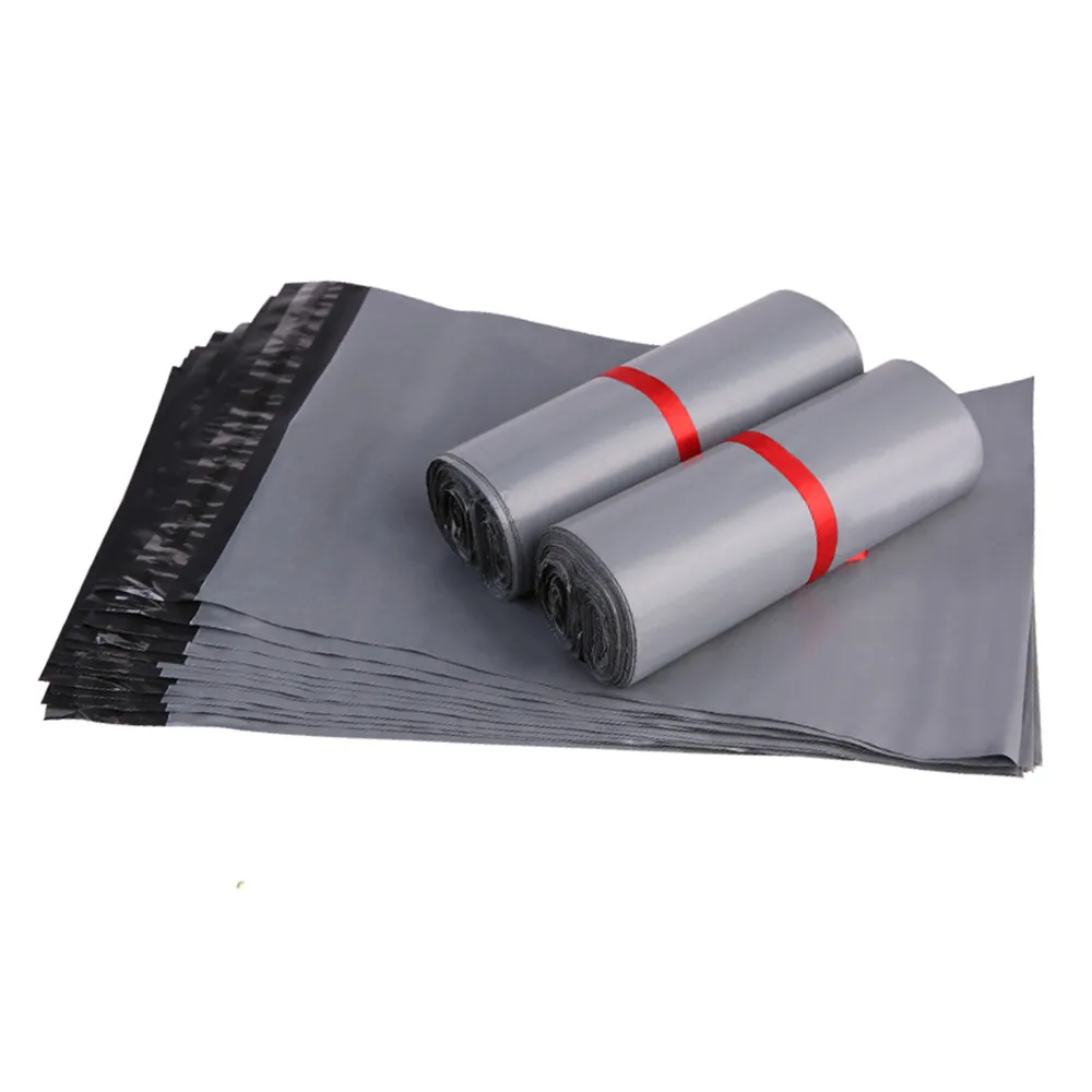 20*34cm Gray Color Poly Self-Adhesive Mailing Bags Courier Poly Plastic Bags Express Mail Packing Bag 200pcs/lot Free shipping