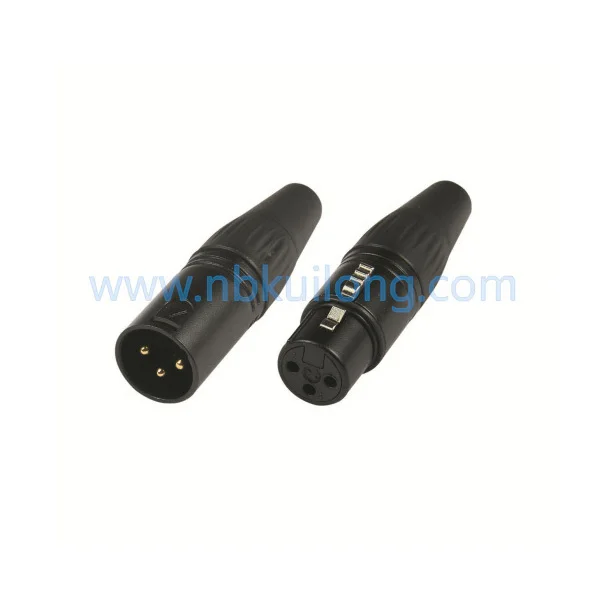 

wholesale 200pcs/lot XLR 3Pin Cannon Connector 100pcs XLR Male & 100pcs xlr female MIC Audio connector