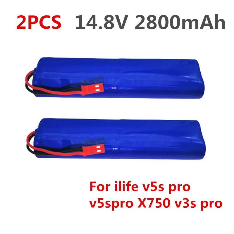 

2PCS 14.8V 2800mAh Rechargeable for ILIFE Battery robotic cleaner accessories parts for ilife v5s pro v5spro X750 v3s pro