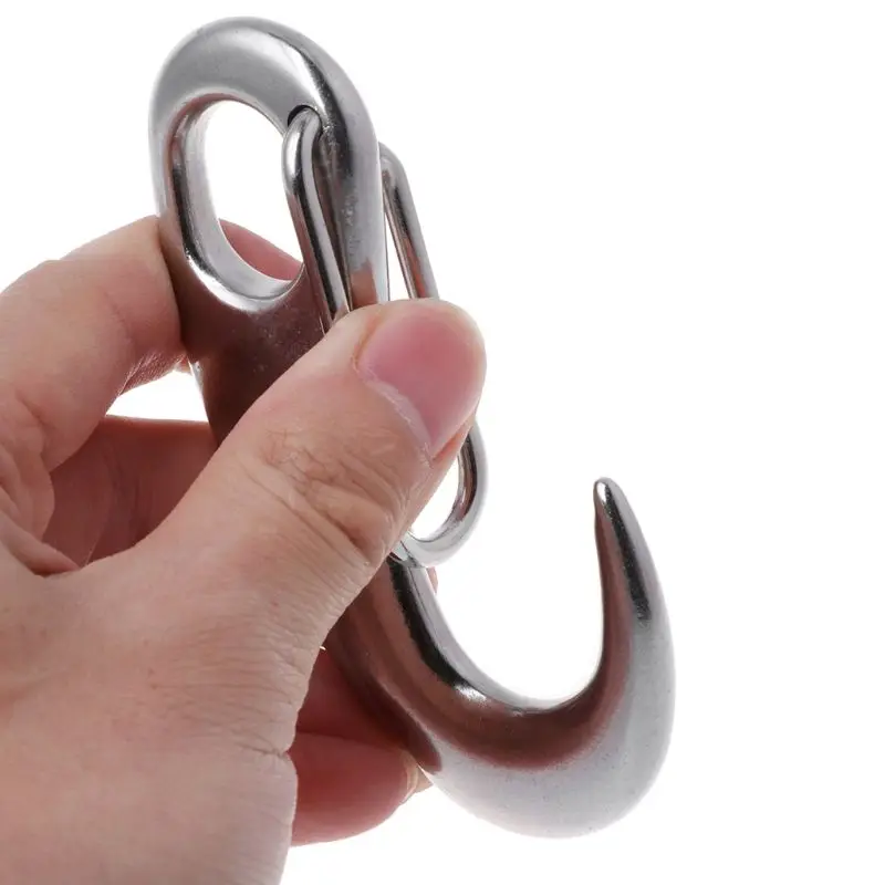 OOTDTY Stainless Steel Egg Spring Hook Clip Quick Link Carabiner Spring Buckle image 3