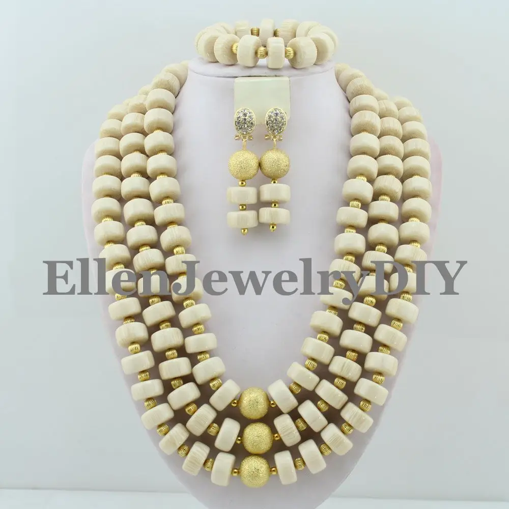 

Gorgeous Nigerian wedding Beads Jewery Set African Coral Beads Jewelry Set 2017 New Best Selling beaded necklace set W8488