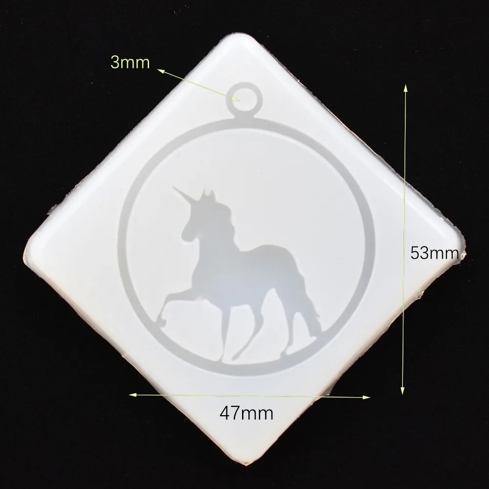 SNASAN Silicone Mold For Jewelry Pendant Frame Butterfly Handmade Epoxy Resin Silicone Mould Mermaid Deer Horse Angel