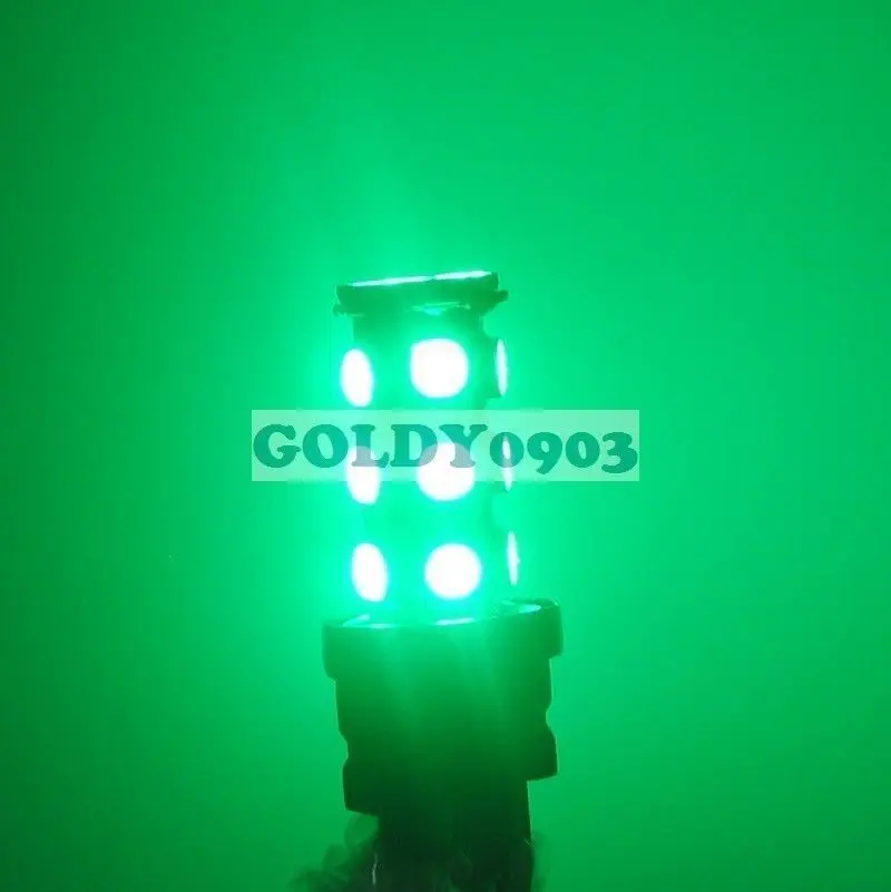 2 x GREEN 3157 3156 18 5050 SMD LED BRAKE LIGHT