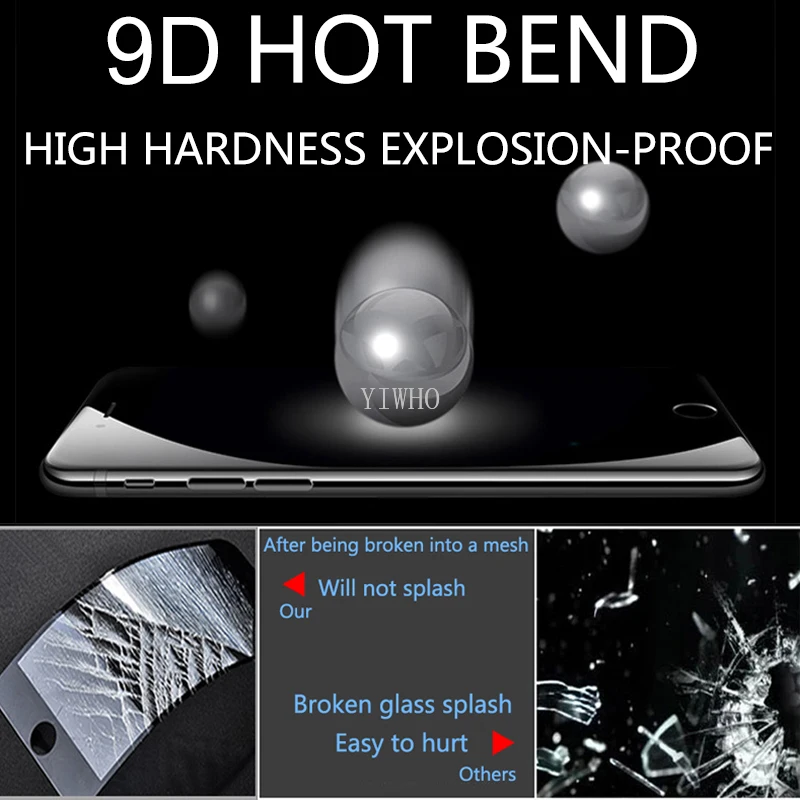 9D Screen Protector Film for Apple IPhone XMax XR X XS MAX Explosion-Proof Tempered Glass I Phone 6 6s 7 8 Plus Black White Glas