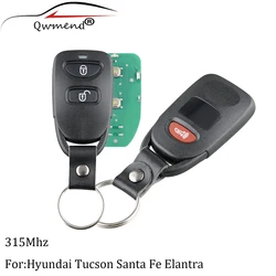 2 pulsanti + chiave a distanza per auto antipanico per Hyundai Tucson Santa Fe Elantra 2005 2006 2007 2008 2009 2010 2011 chiave per auto 315mhz