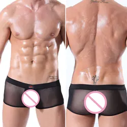 Transparent Mens Sexy Underwear Sexy Gay Men Underwear Mens Underwear Cuecas Boxers Lace Underwear For Men Sexy Erotic Homens