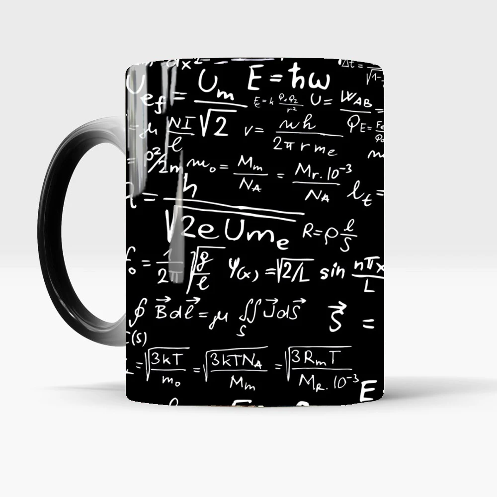 Mathematical fun calculus formula Mug Color Change Ceramic Coffee Mug and Cup Heat Reveal Magic Mugs best gift for your friends