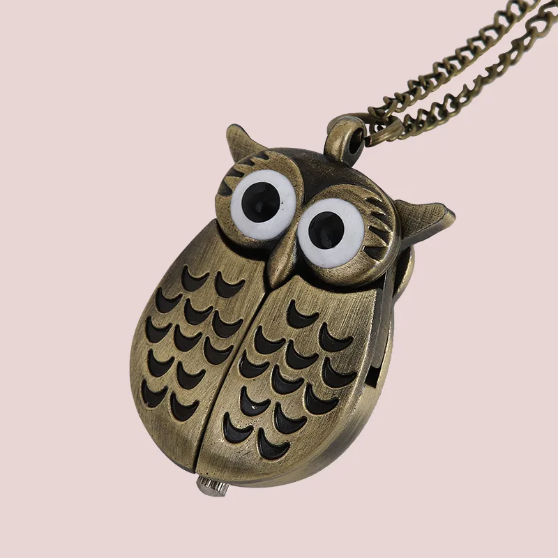 Lovely Night Owl Shape นาฬิกาคุณภาพสูง Retro Bronze นาฬิกาควอตซ์ 2016 ขายร้อนคางของขวัญนาฬิกา