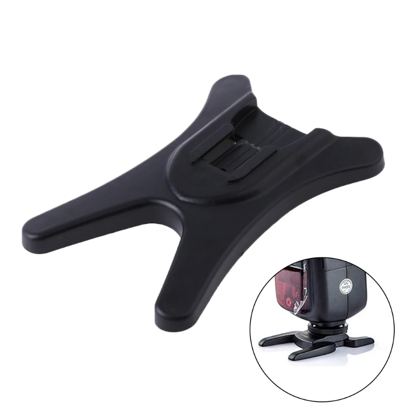 OOTDTY Camera Flashes Accessories Studio Flash Light Tripod Stand 1/4" Screw Head Hot Shoe Bracket Holder Dropshipping