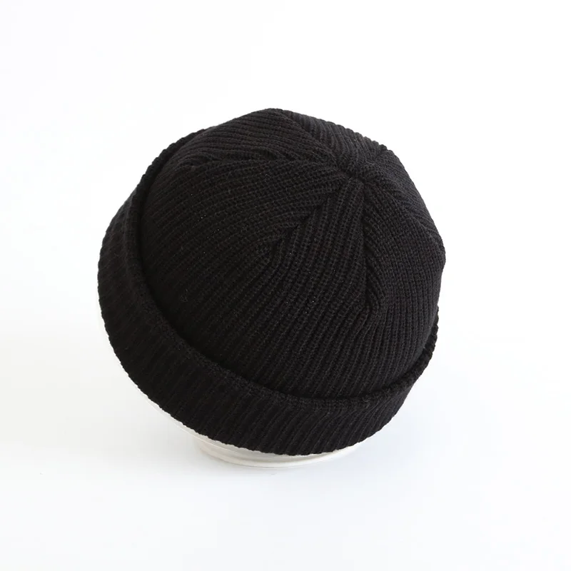 2021 Beanies Knitted Hats Solid Color Caps for Autumn Winter Men Short Head Cap Outdoor Warm Melon Cap Street Head Cap Women Hat