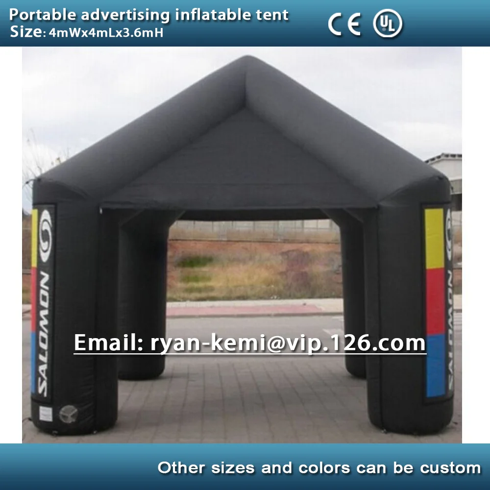 

13ft 4m portable advertising inflatable tent inflatable canopy inflatable exhibition trade show tent with CE/UL blower