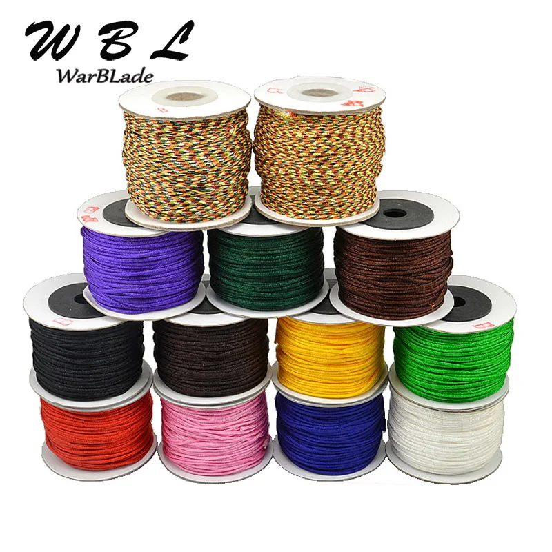 100 M/Spool ניילון כבל 0.8mm 1mm 1.5mm 2mm חוט כותנה חוט קשר סיני מחרוזת DIY ואגלי קלוע צמיד תכשיטי ביצוע