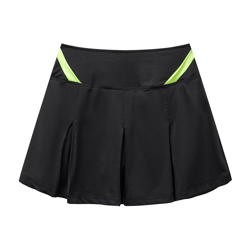 Sport Tennis Skirt Quick Dry Loose Women Pleated Workout Skirts Summer Sports Badminton Skort with Safety Shorts