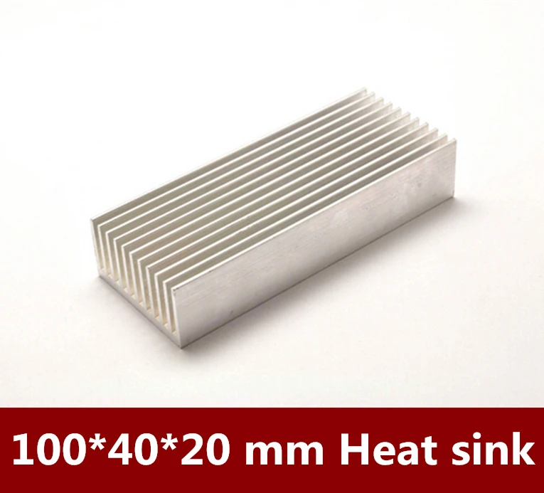 

High Quality 5pcs/lot 100*40*20mm Pure aluminum heat sink aluminum alloy radiator heat dissipation strip Heat Sink