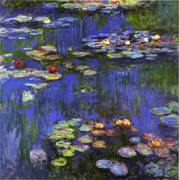 Handpainted Water lily oil painting on canvas Claude Monet reproduction of top quality,custom oil painting size is welcomed