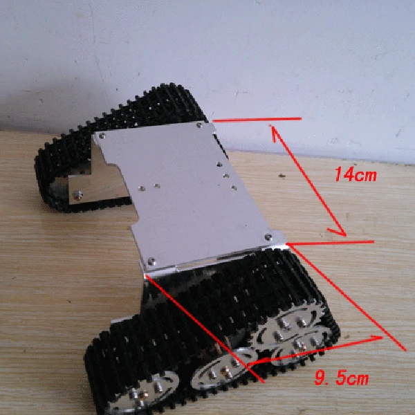 Aluminum Alloy Robot Tank WALL-E Style Chassis For Arduino Education Program