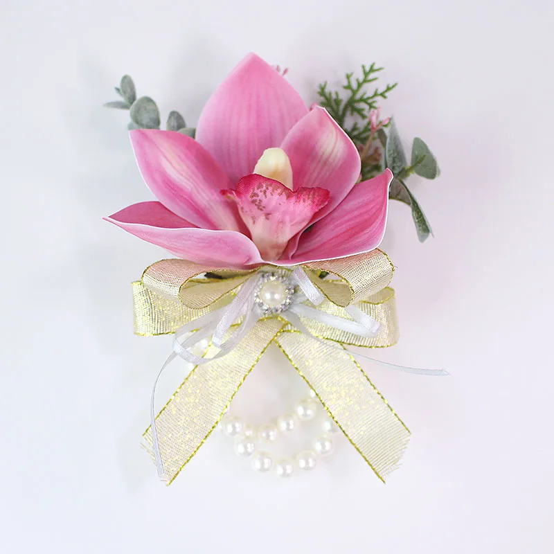 Hình Cho Nam Cưới Xòe Và Boutonniere Cô Dâu Phù Dâu Cổ Tay Corsages Phù Rể Boutonniere Vũ Hội Đảng Họp Đồ Trang Trí