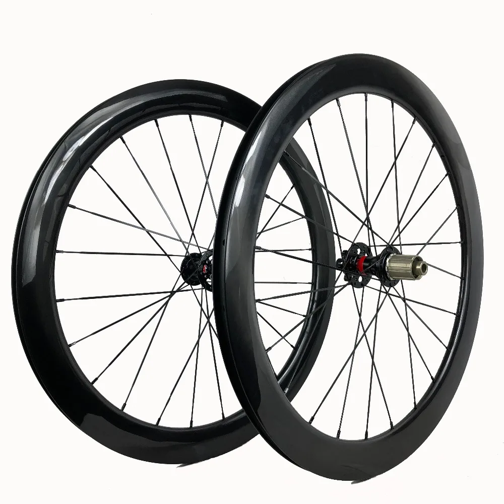 Super Lightweights 650C Disc Brake Wheelset Novatec Quick Release Hubs Made In Taiwan Carbon Bike Wheels Clincher/Tubular Tires