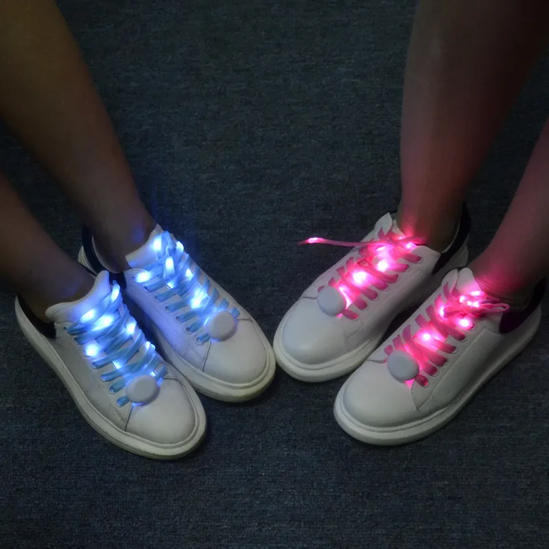 VNL LED Shoelaces Light Up With Battery 120CM Waterproof String Light For Party Hip-Hop Dancing Skating Night Run