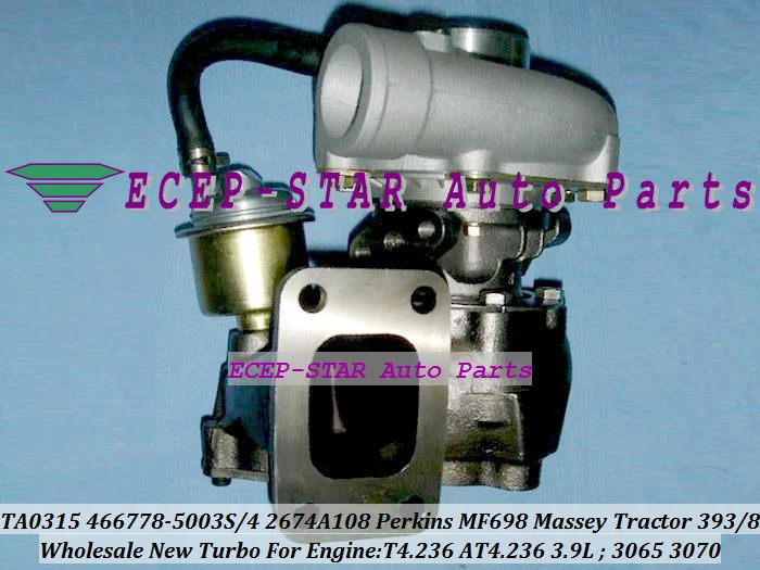 TA0315 466778 466778-5003S 466778-0004 2674A108 Turbo For Perkins MF698 For Massey Tractor 393 398 3065 3070 T4.236 AT4.236 3.9L